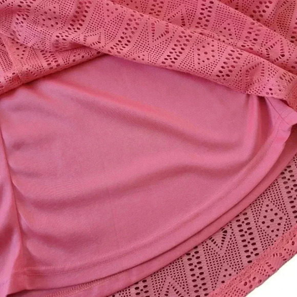 She+Sky Women's Dress, Coral Color, Size Large, Halter Neck, Sleeveless - Picture 5 of 6